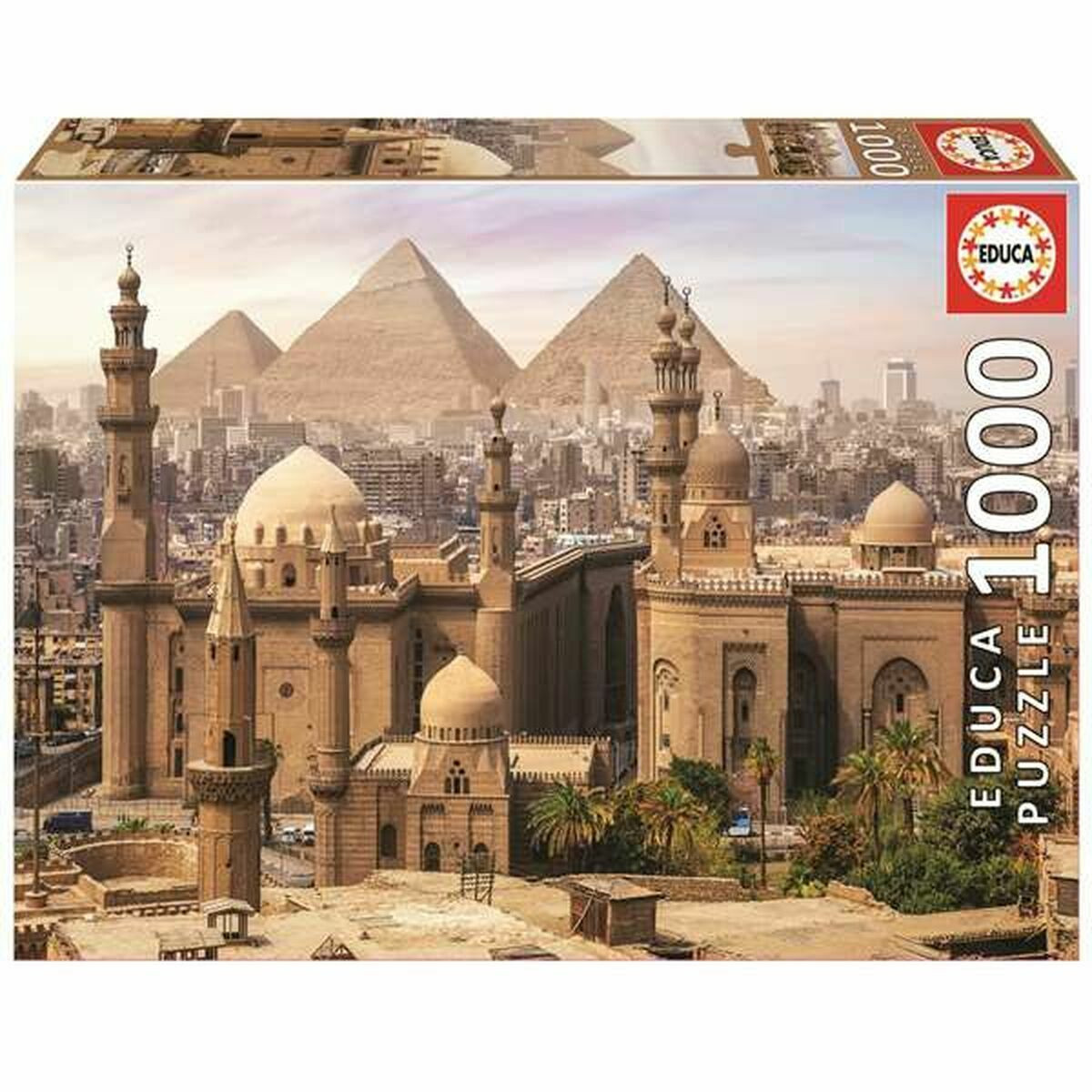Educa - L'Alhambra, Grenade | 1000 pièces Puzzle au Format panoramique | Mesure : 96 x 34 cm | +14 Ans (19576) : Puzzel 1000 Stukjes Alhambra, Grana