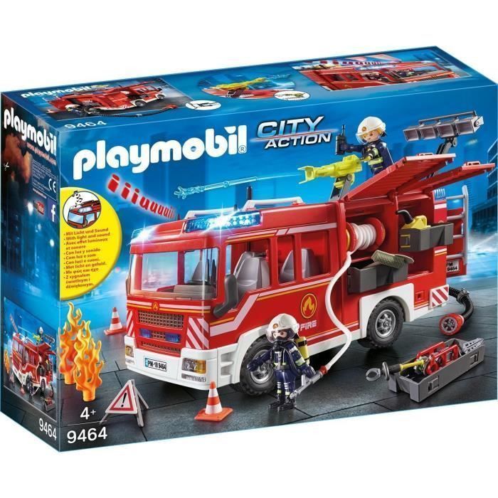 Playmobil PLAYMOBIL 9464 - City Action - Fourgon dintervention des pompiers - Nouveaute 2019