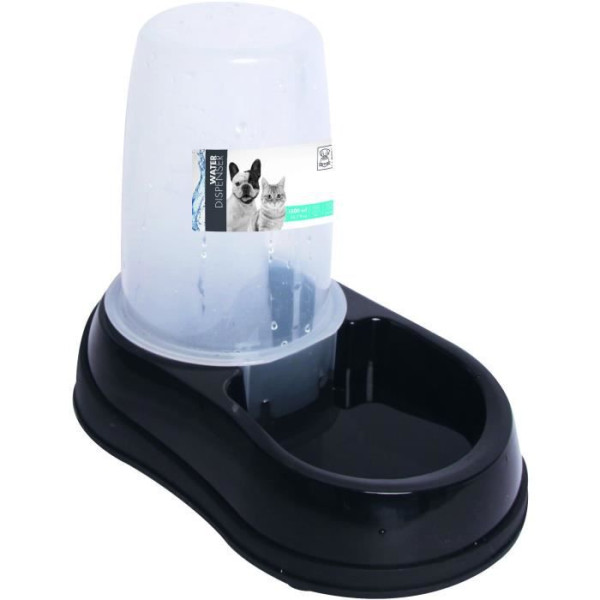 M Pets MPETS Distributeur d'eau WATER DISPENSER - Pour chat et chien - 1500ml - Noir