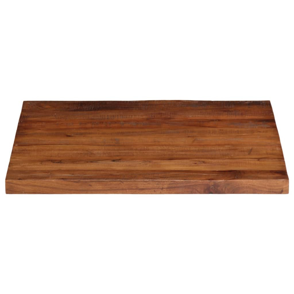 Dessus De Table Carré 70x70 Cm En Bois Massif Recyclé - Plateau Brut épais 3.8 Cm, Style Rustique, Pour Table Basse Ou Salle à Manger
