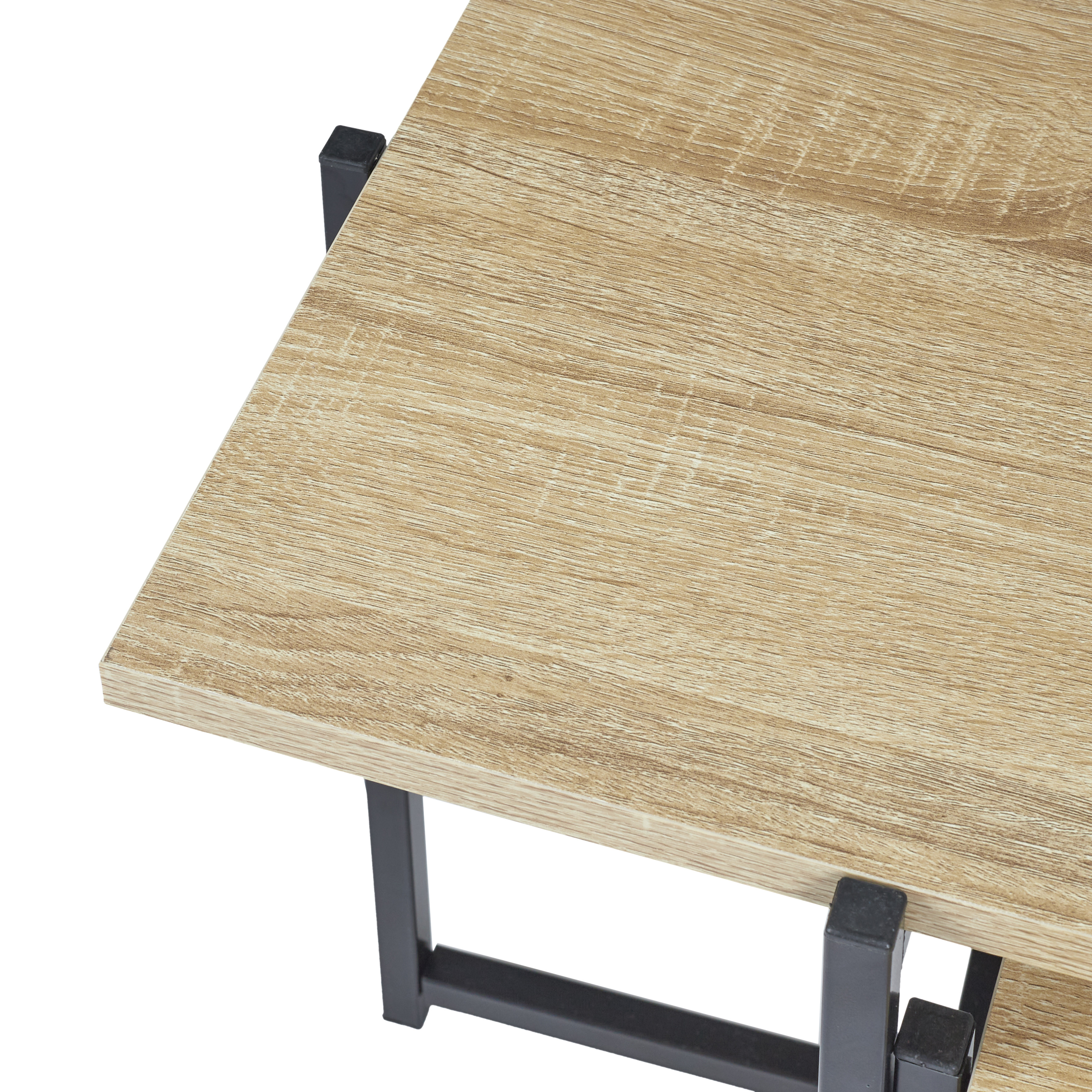 HOME DECO FACTORY - TABLE GIGOGNE BOIS GALET X2
