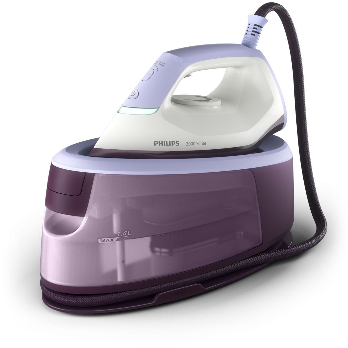 Philips Centrale vapeur PHILIPS PSG3000/30 Série 3000 Mauve 1.4L, 6 bars