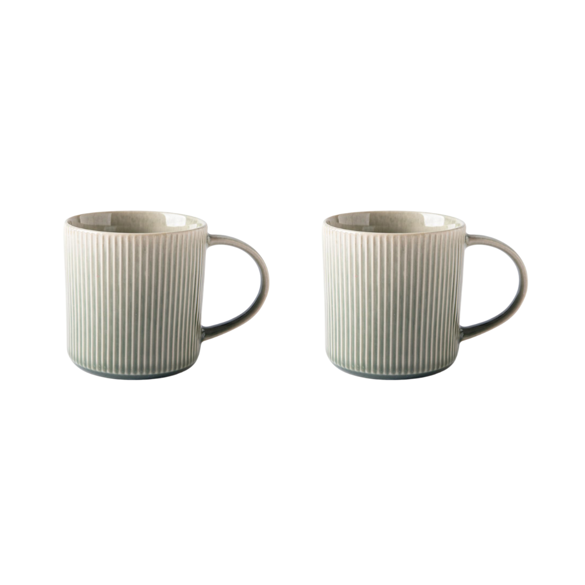 Laguiole Lot de 2 mugs vert - "Jade"
