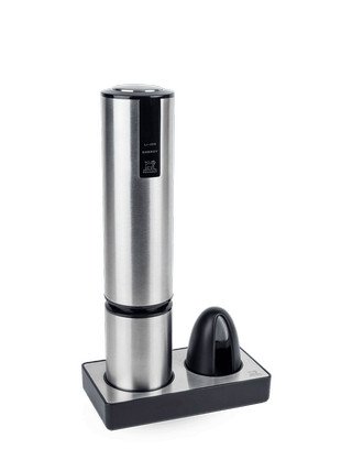 Tire-Bouchon Électrique PEUGEOT Elis Touch - Rechargeable Lithium, Design Carbone, Socle Charge, Coupe-Capsule