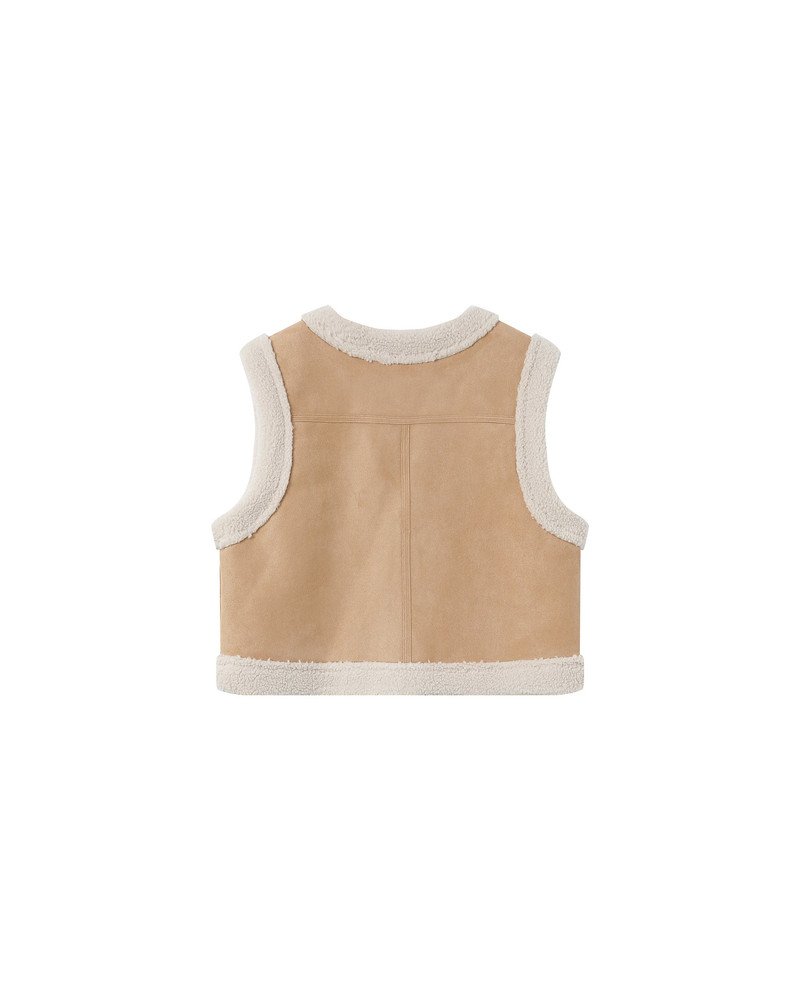 Sohen Veste en daim et shearling sable Sohen - 4250