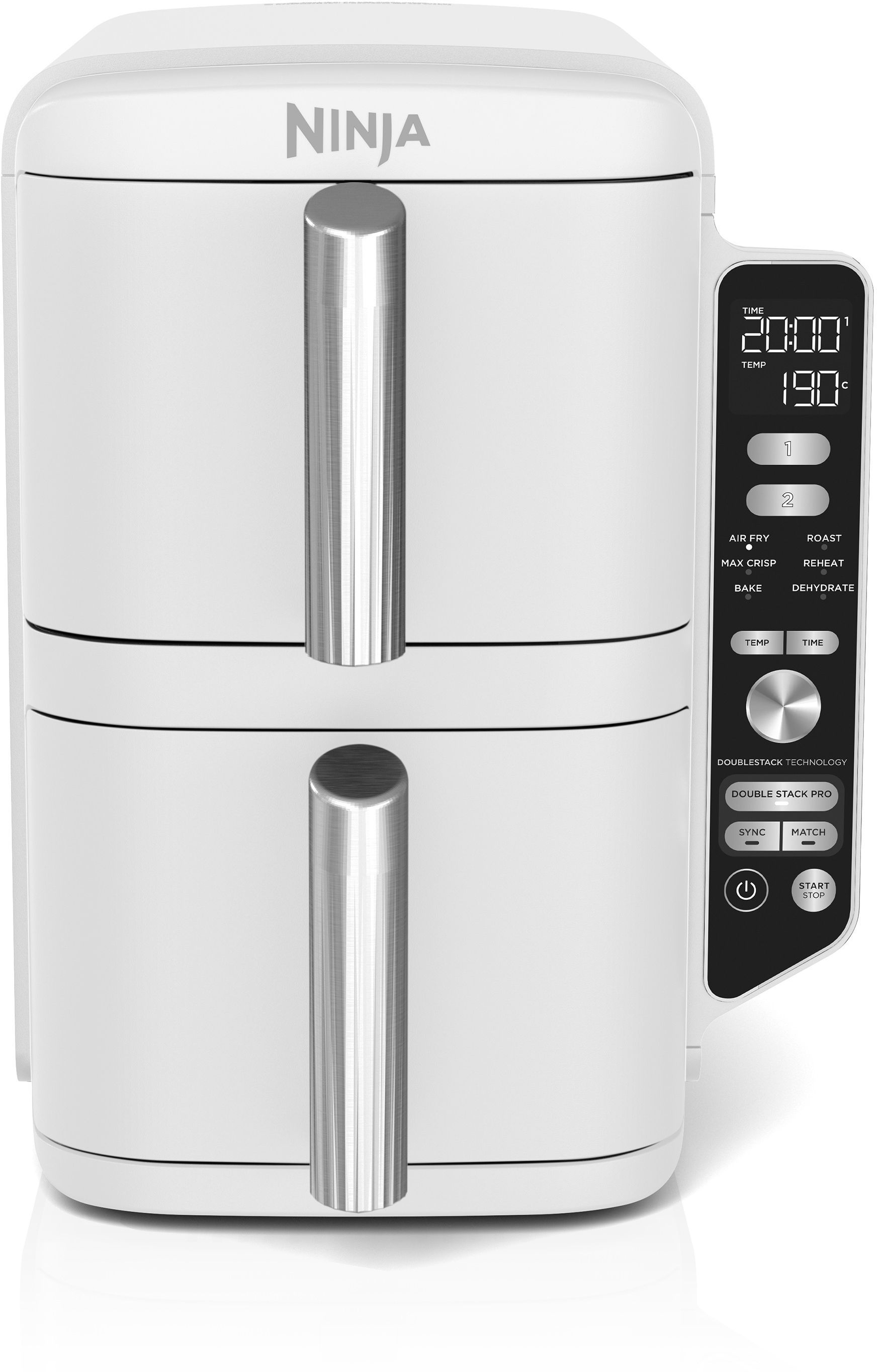 Ninja NINJA - Friteuse sans huile - SL400EUWH - 9,5 L - Double cuve - 6 programmes