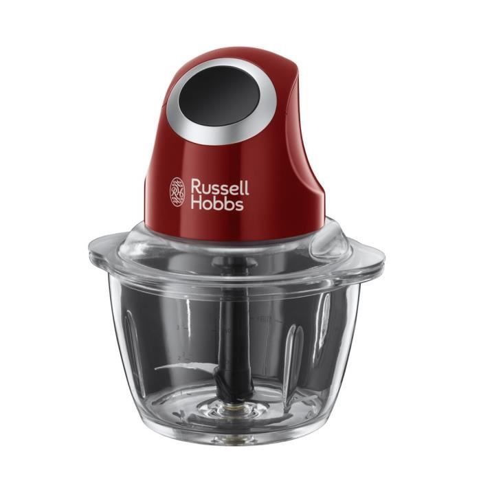 Russell Hobbs Russell Hobbs 24660-56 Hachoir Electrique Desire Bol Preparation 1L, Lames Acier Inoxydable Amovibles, Ultra Resistant, Compatib