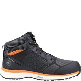 Timberland Pro - Botas de Seguridad de Compuesto Reaxion Mid con Cordones para Hombre (Negro, Naranja)