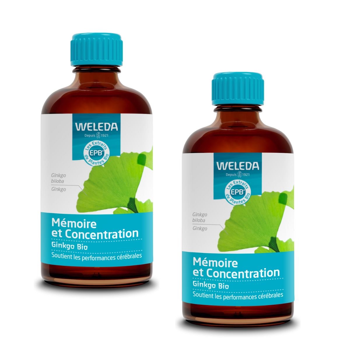 Weleda WELEDA - Duo EPB Ginkgo Bio - Mémoire et Concentration  2*100 ml