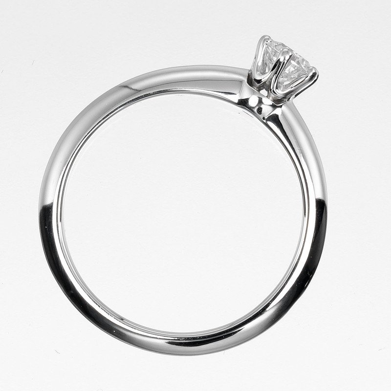 Tiffany & Co. Tiffany Setting Solitaire Ring Platinum with RBC Diamond ...