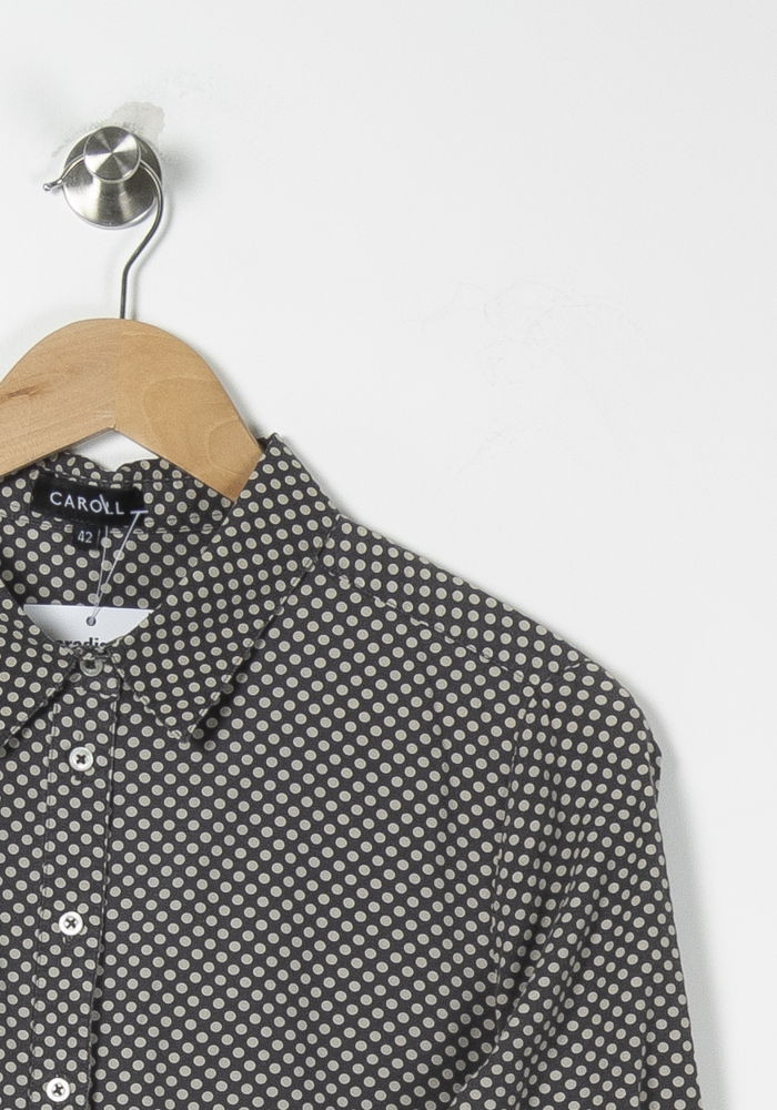 Chemise Caroll Grise - Taille 36 - 100% Coton - Occasion Très Bon état
