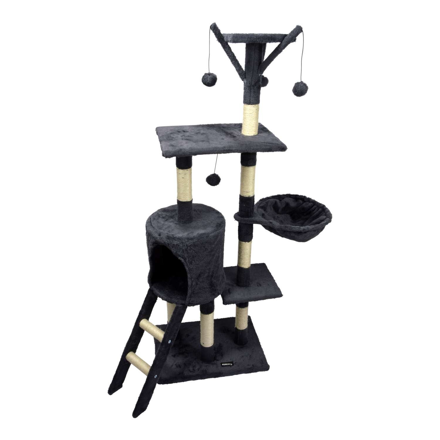 Love Story Grand arbre à chat Moon multi activités - Gris anthracite