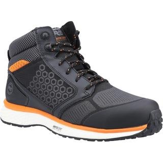 Timberland Pro - Botas de Seguridad de Compuesto Reaxion Mid con Cordones para Hombre (Negro, Naranja)