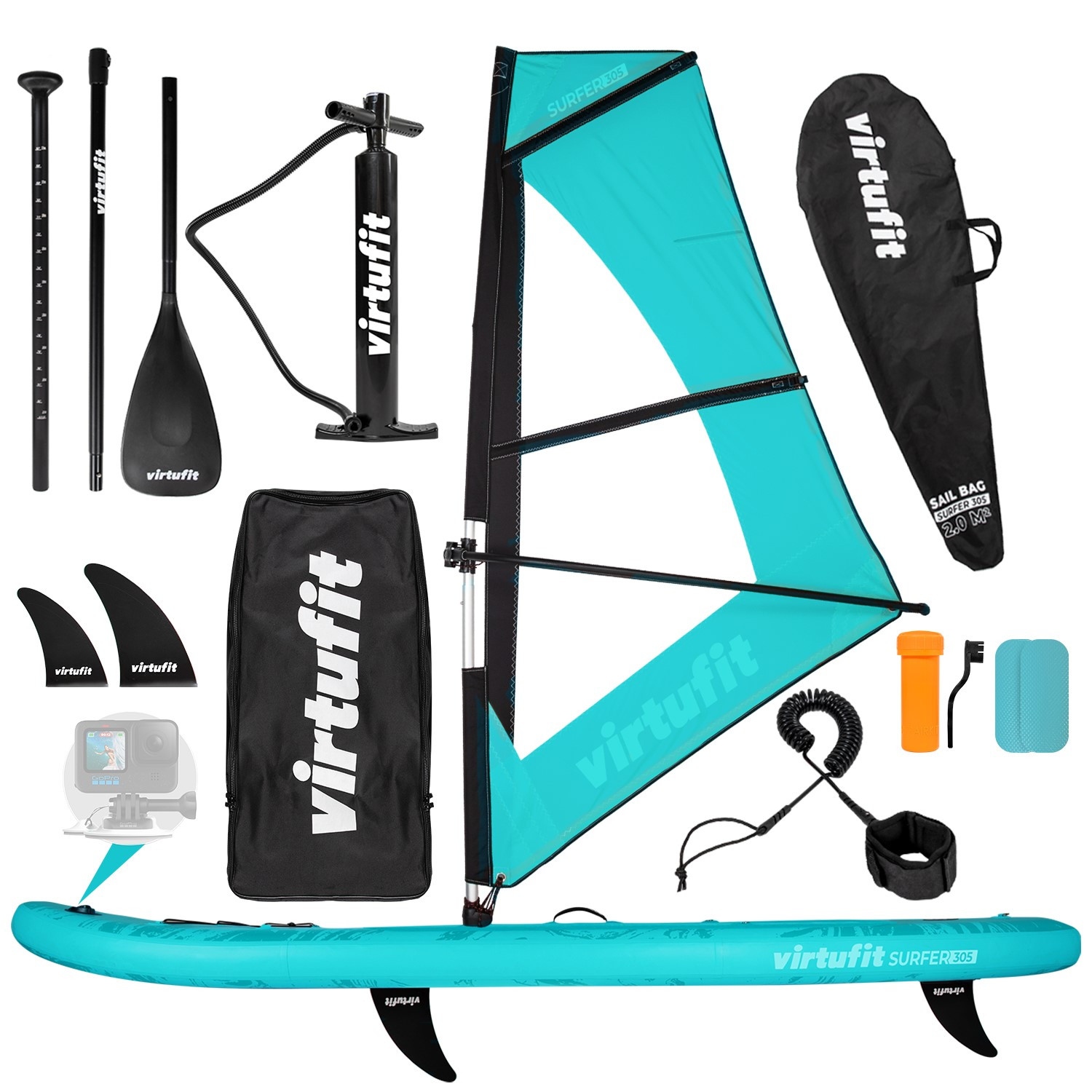Planche de surf gonflable Stand Up Paddle - Accessoires Complet - Bleu - Sport Planche de surf gonflable Stand Up Paddle - Accessoires Complet - Bleu - Sport