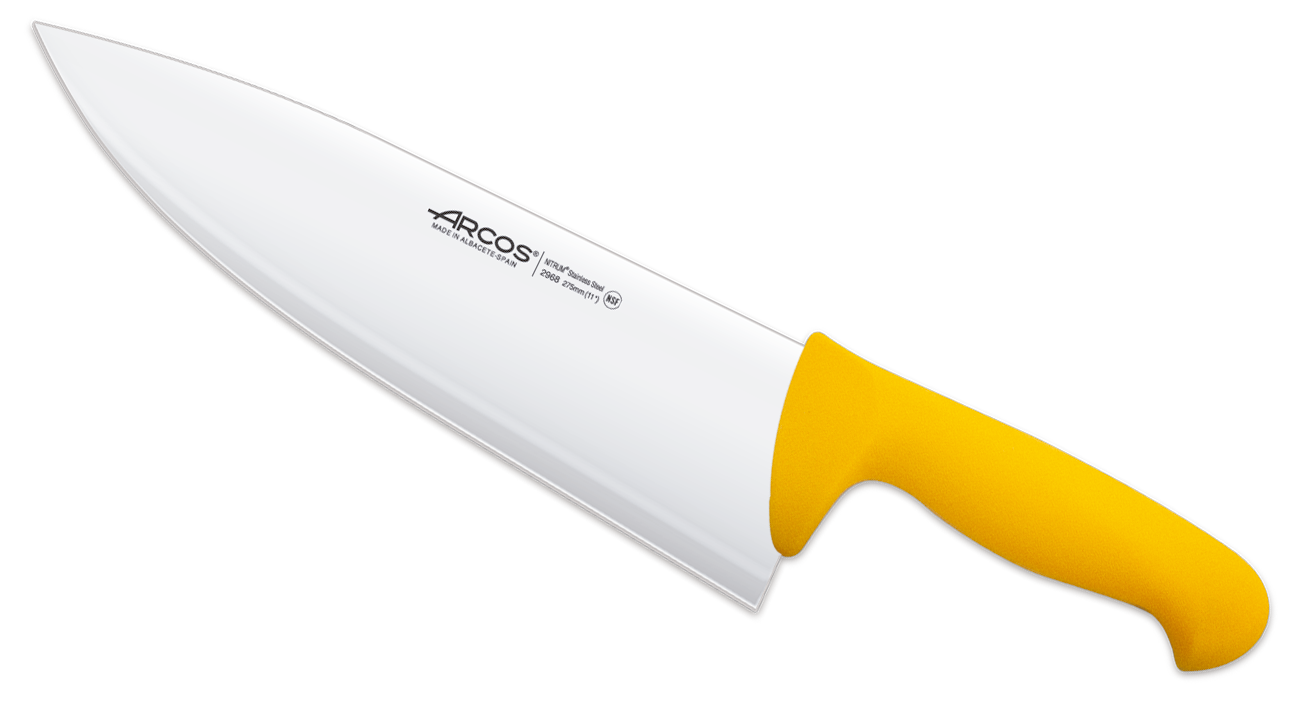 La Bouche Couteau De Chef Arcos Couleur - Prof 290721 En Acier Inoxydable Nitrum Et Mango Polypropylène Couteau Boucher Professionnel