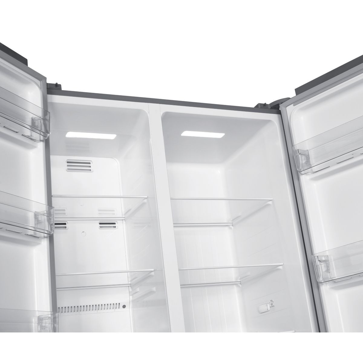 Réfrigérateur Américain ESSENTIELB ERAVE180-90v3 - Pose Libre 442L Gris Silencieux - Neuf
