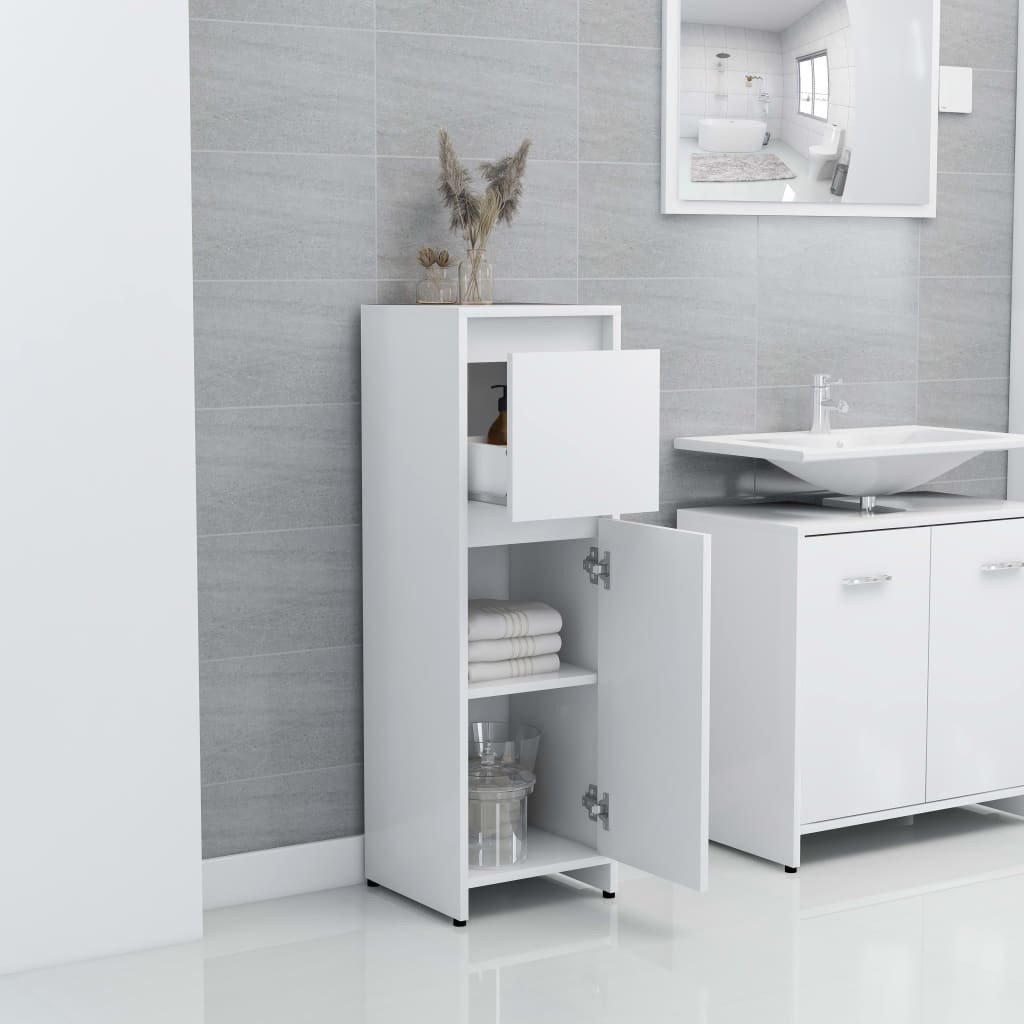 Armoire De Bureau VidaXL En Bois - Rangement Avec Tiroir Pour Livres Et Dossiers - 33,5x50x75 Cm