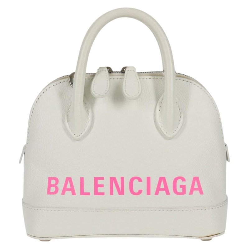 Bolso de cuero Balenciaga Logo Ville XXS