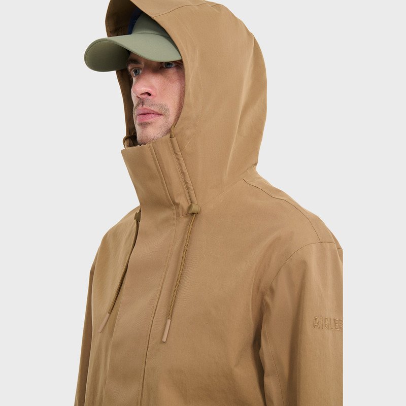 Parka imperméable à capuche HOMME Camel - 139
