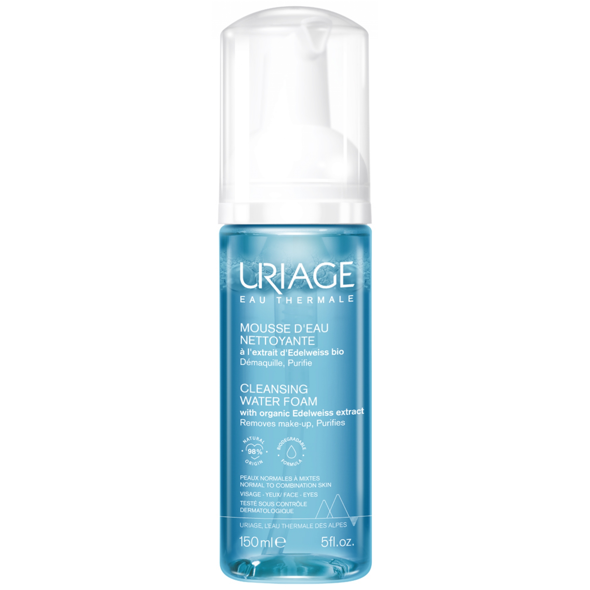 Uriage Uriage Mousse d'Eau Nettoyante Démaquillante 150 ml