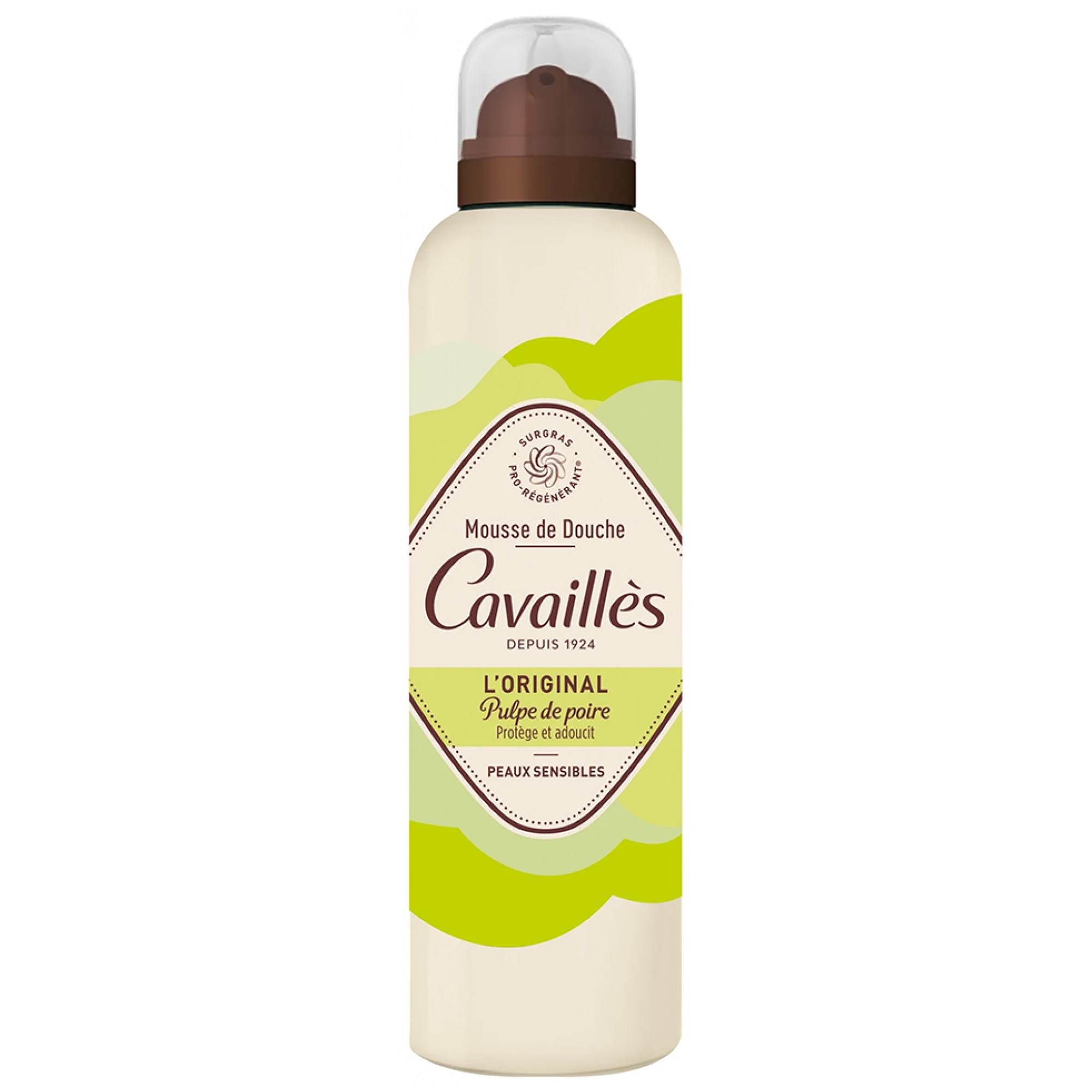 Roge Cavailles Cavaillès Mousse de Douche l'Original Pulpe de Poire Peaux Sensibles 200 ml