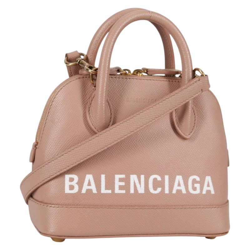 Bolso de cuero Balenciaga Logo Ville XXS