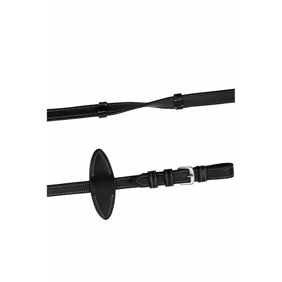Montar Rênes souples pour cheval en cuir vegan avec boucles Montar