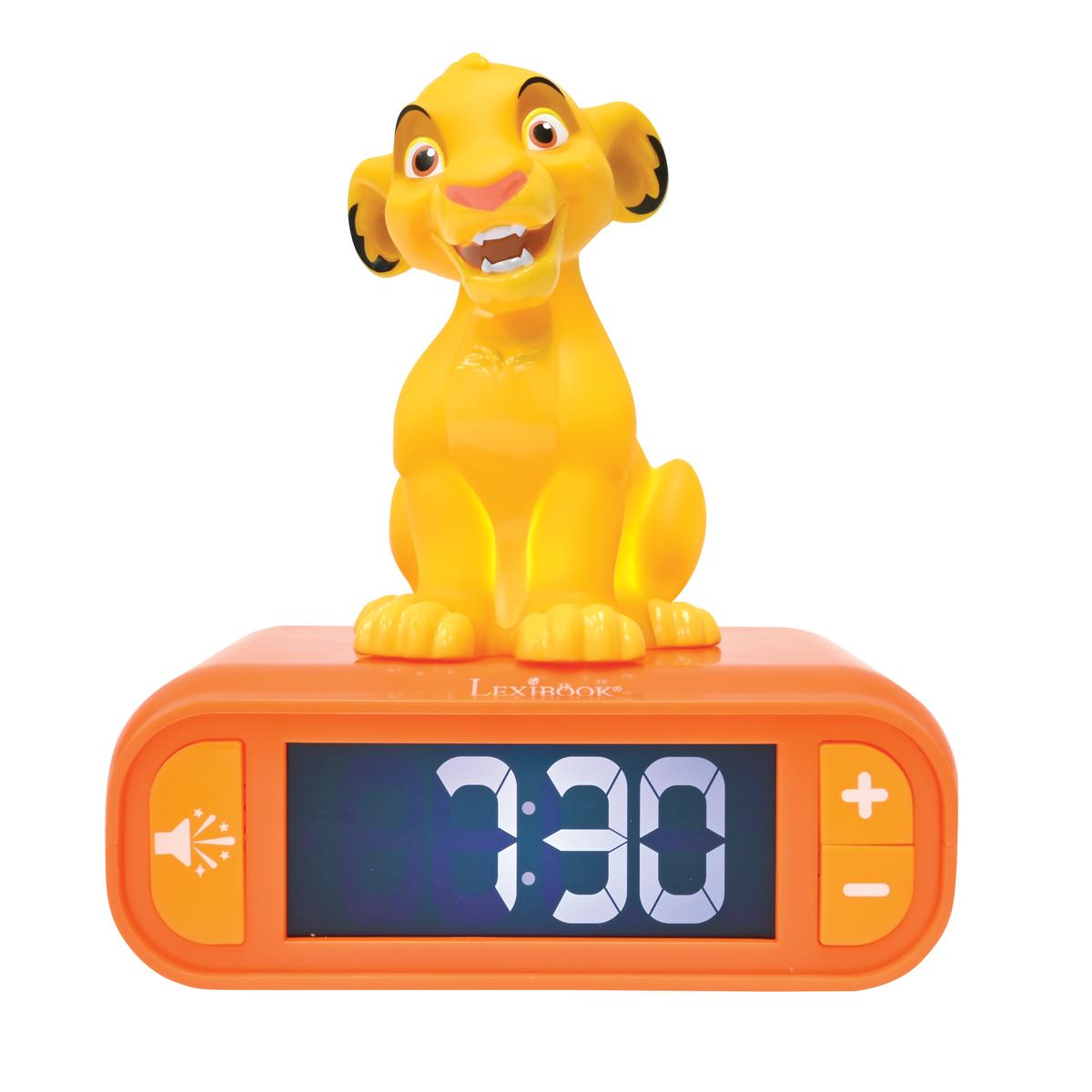 Lexibook Réveil avec veilleuse Simba 3D