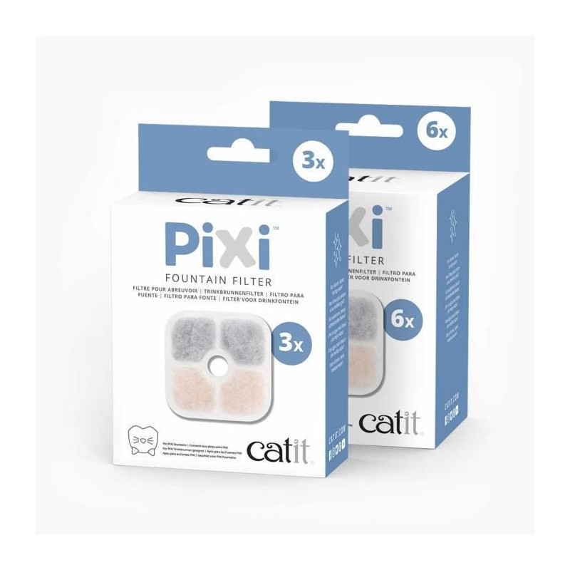Cat It CATIT 3 Filtres pour fontaine a eau PIXI