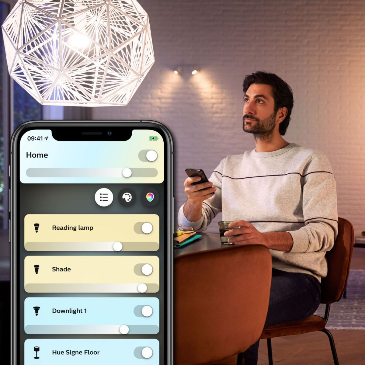 Pack PHILIPS HUE W&C E27 x3 + pont + tlc
