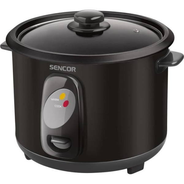 Look & Feel Cuiseur de Riz Electrique  - SENCOR - SRM 1001BK - 400 W - 1 L - Noir