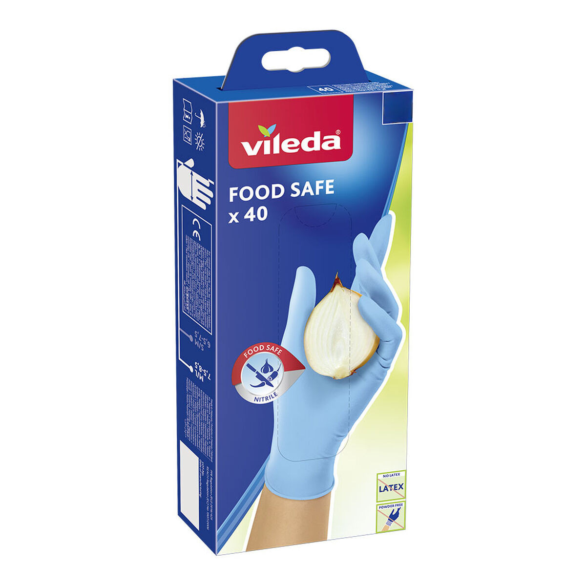 Gants Jetables Latex Vileda Multi Latex - Taille M/L - Boîte De 80 Unités - Sans Poudre Extra-Fins
