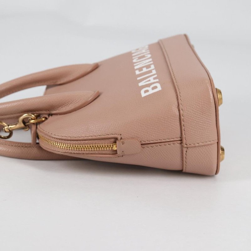 Bolso de cuero Balenciaga Logo Ville XXS