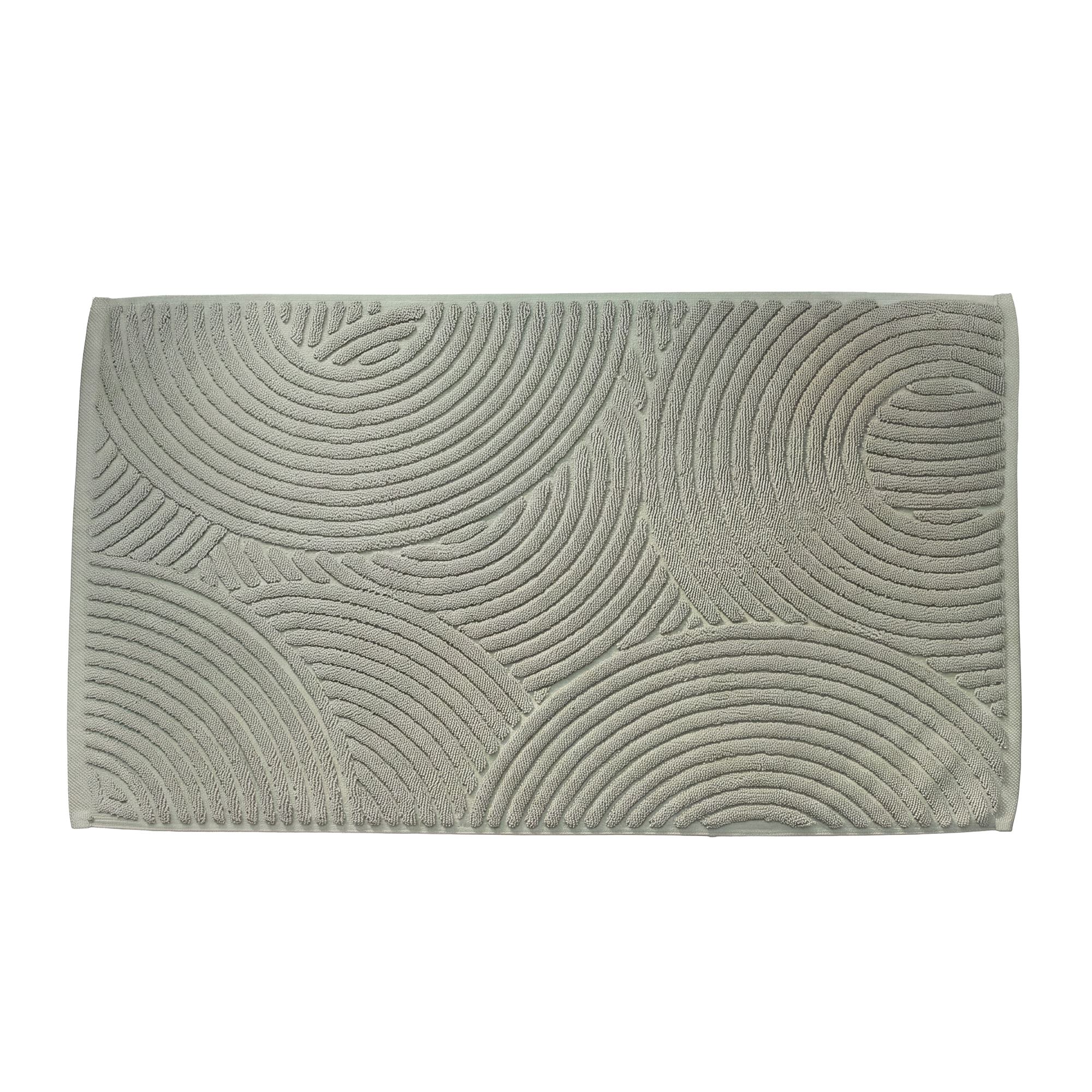 Becquet Tapis de bain en coton 1000 g/m² 60x120cm - vert amande