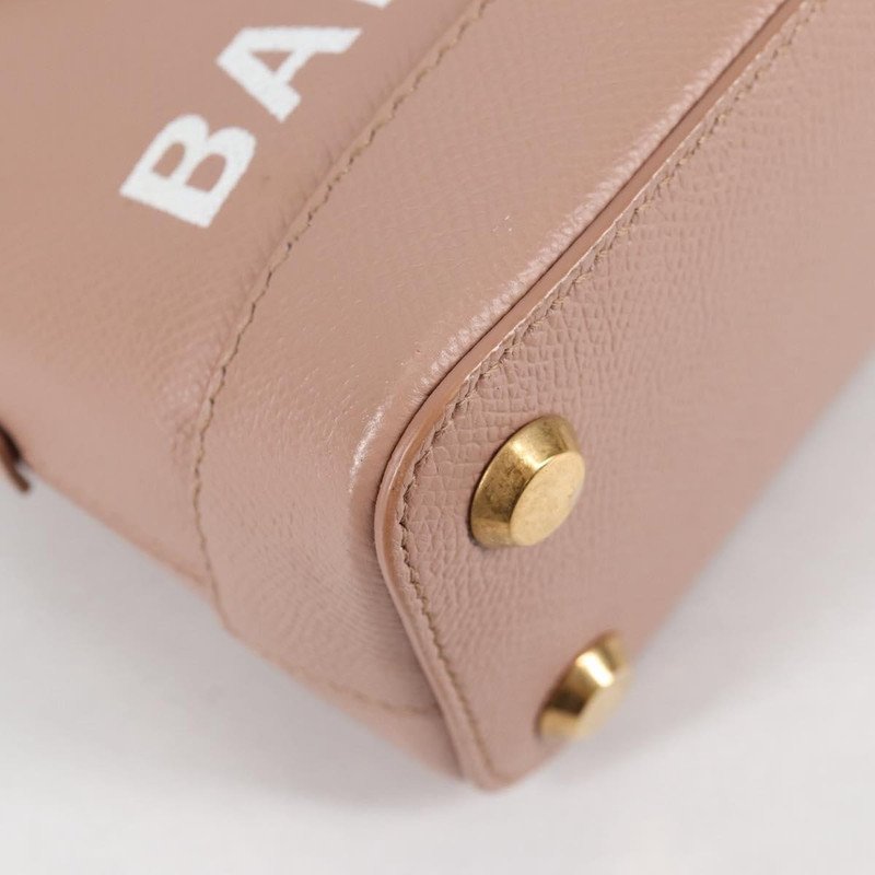 Bolso de cuero Balenciaga Logo Ville XXS