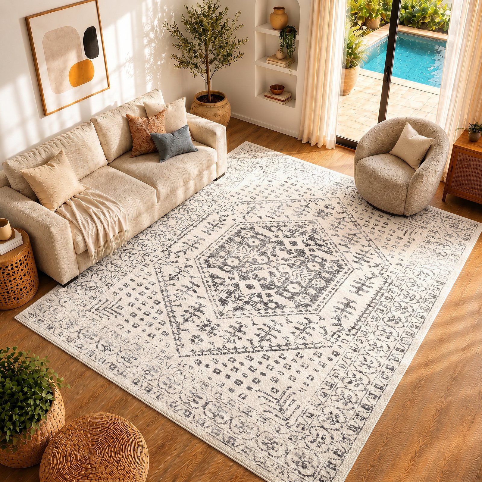 Livabliss Tapis Vintage Oriental Beige - CALIX