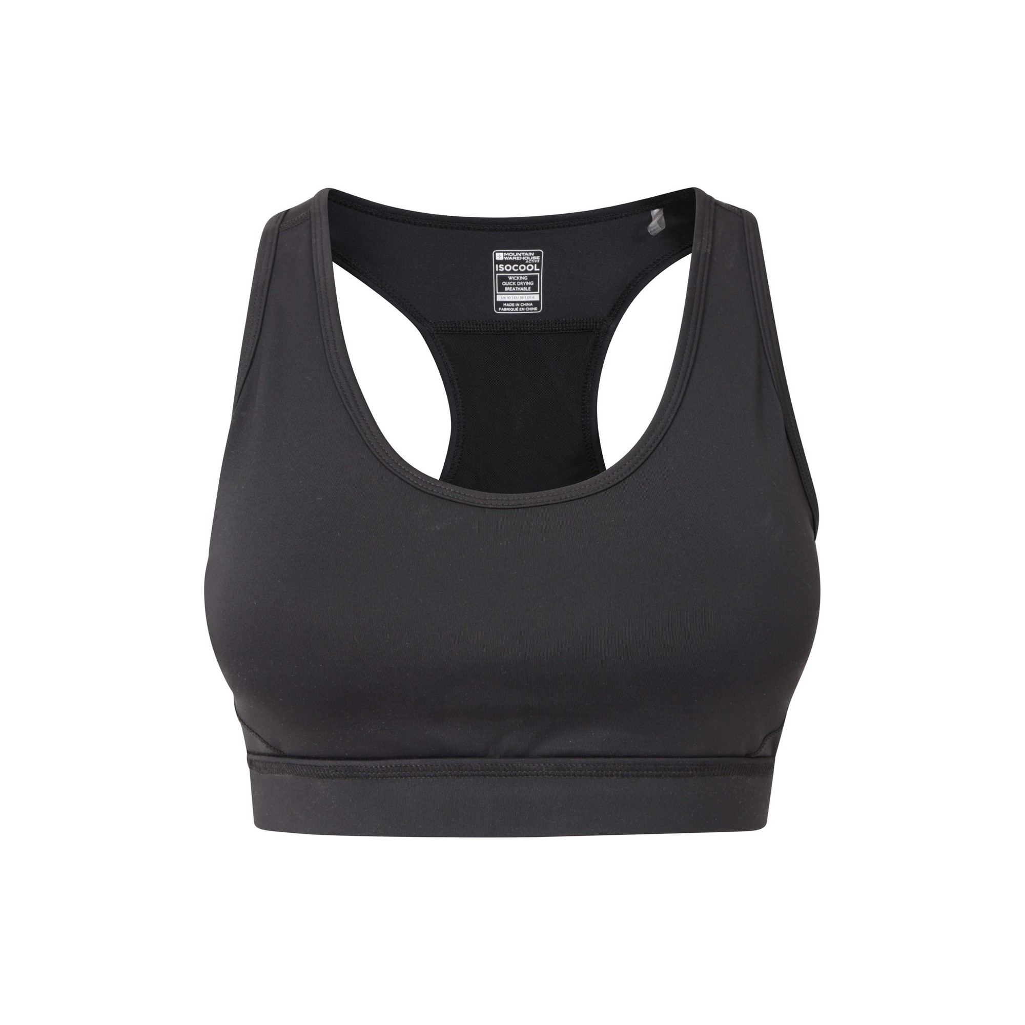 Mountain Warehouse Mountain Warehouse - Brassière de sport MOTION - Femme (Noir vif)