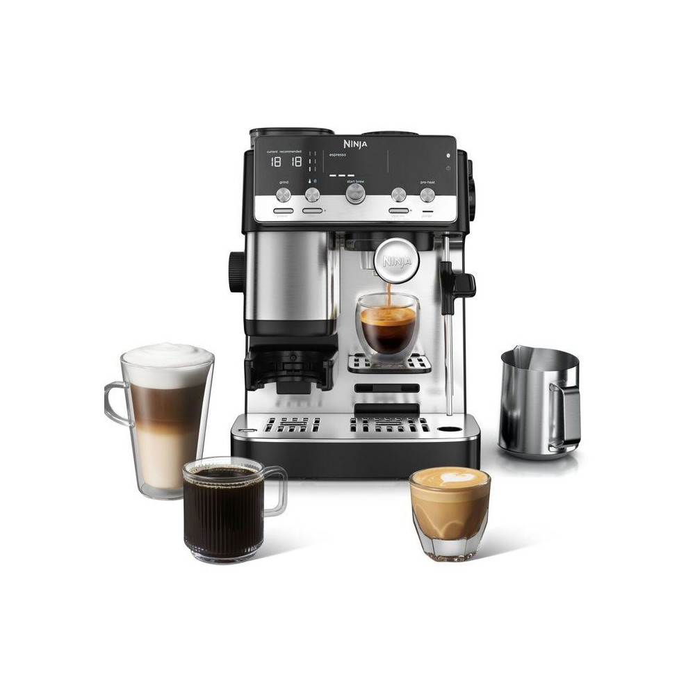 Ninja Machine à café compacte 2 en 1 Espresso & Filtre avec broyeur intégré Ninja ES301EU Luxe Café Mini