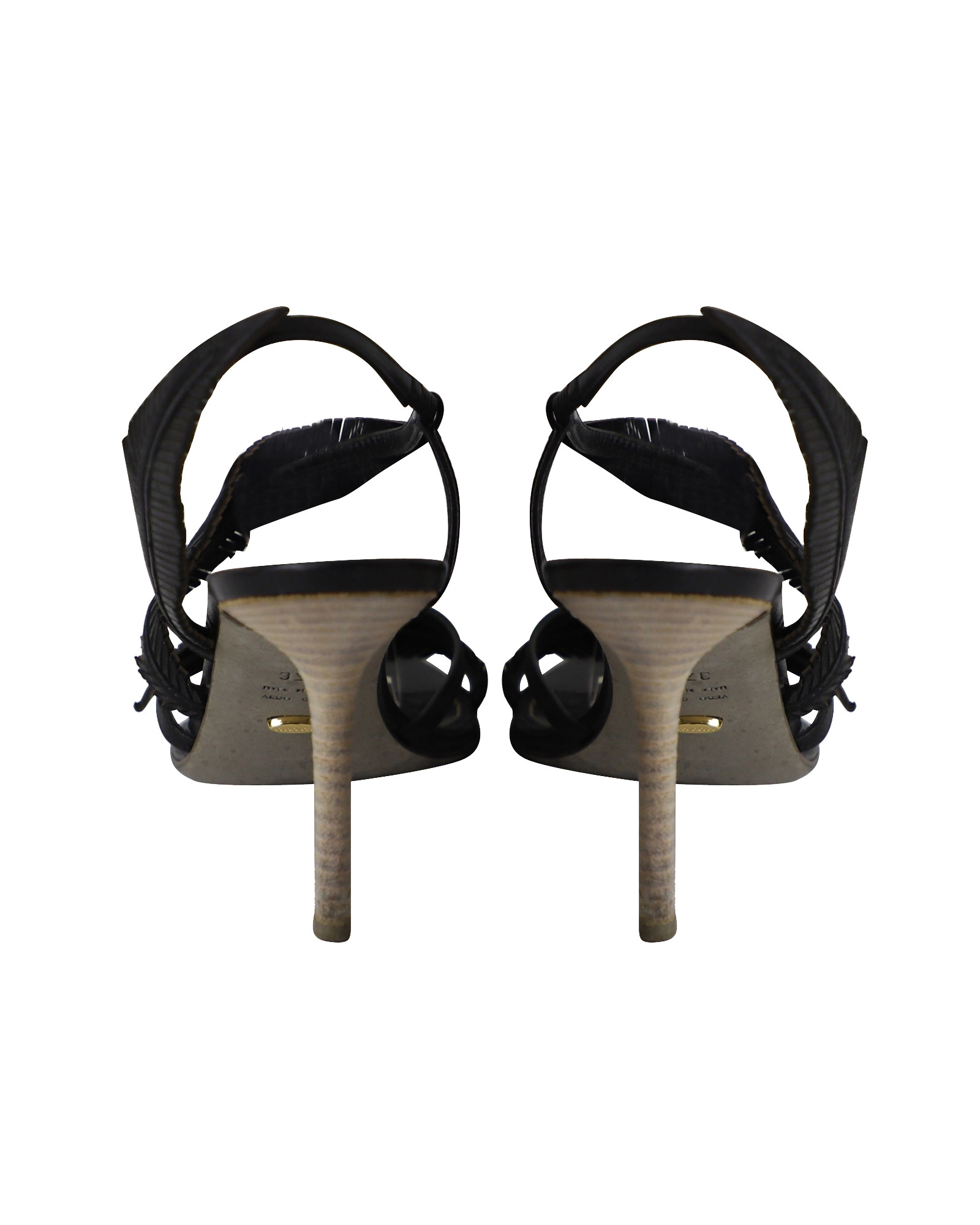 Sandales Sergio Rossi En Cuir - Talons Aiguilles Hauts - Couleur Nude/Or - Taille 40 - Neuf Avec Boîte