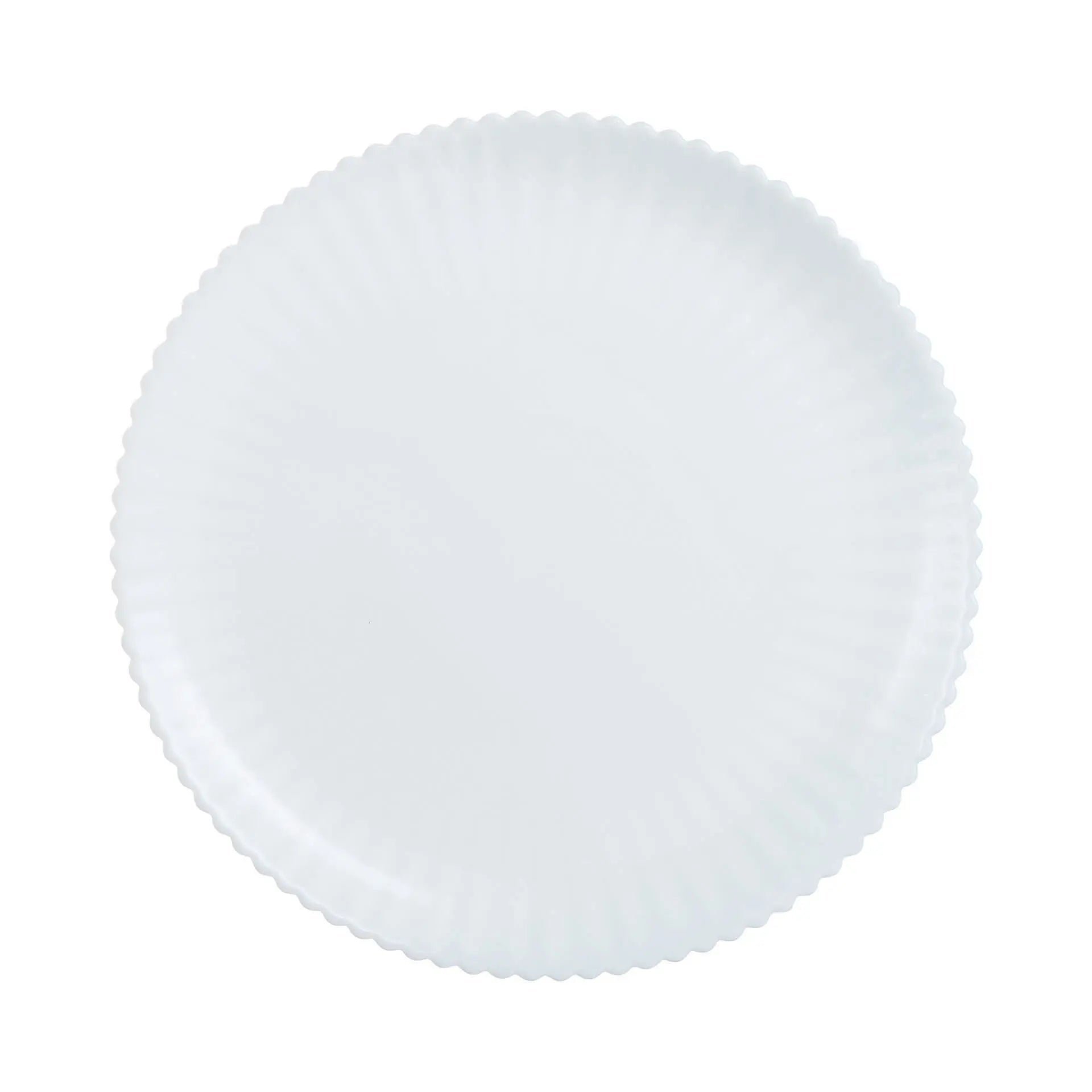 Luminarc 6 assiettes plates blanches 25 cm Bloom - Luminarc