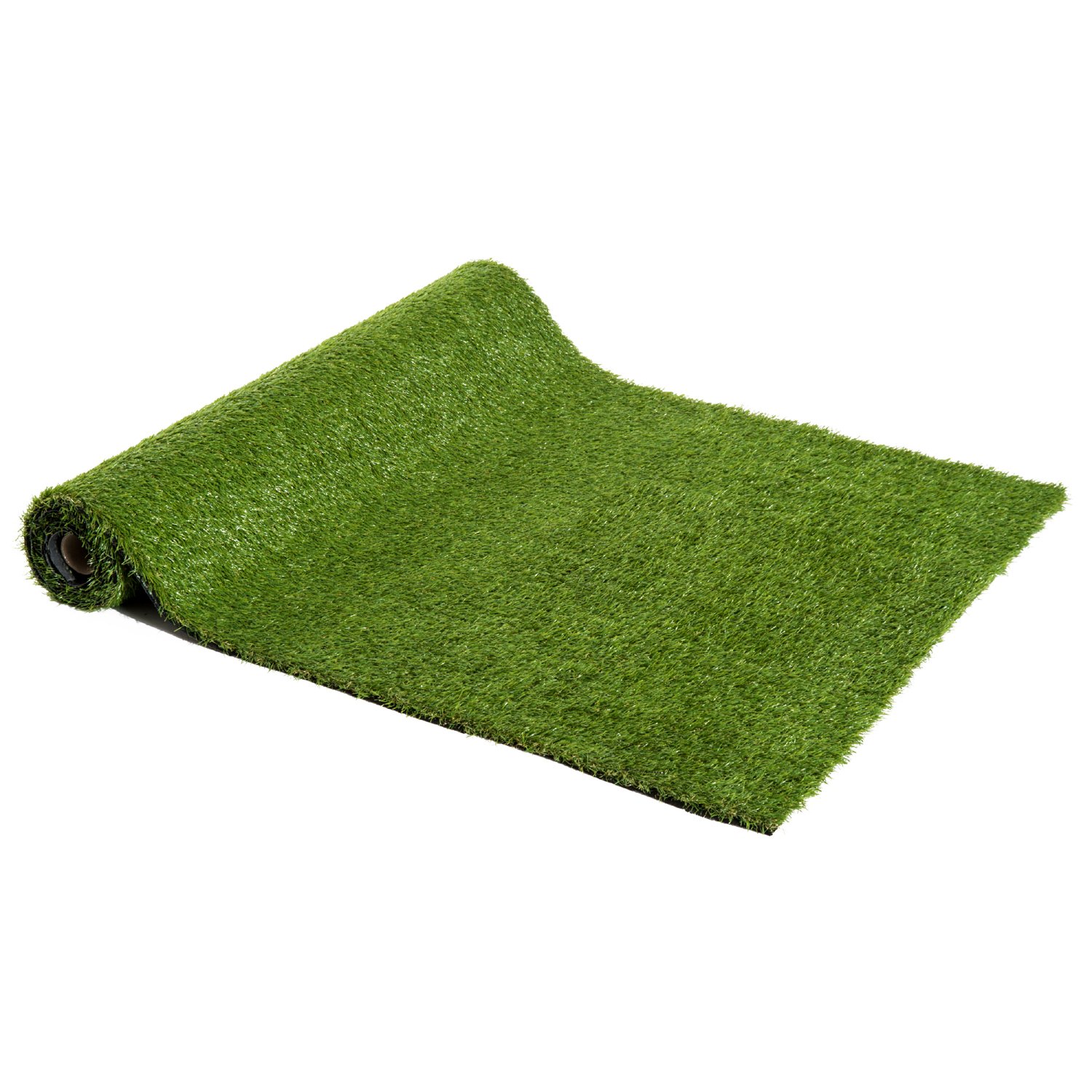 Outsunny Gazon synthétique artificiel moquette extérieure intérieure 3L x 1l m herbes hautes denses 2,5 cm vert