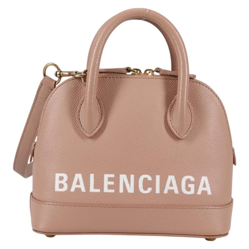 Bolso de cuero Balenciaga Logo Ville XXS
