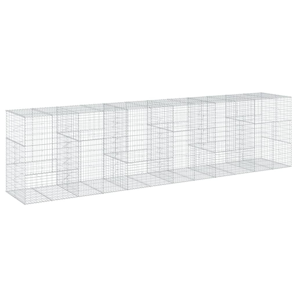 VidaXL Panier De Gabion Galvanisé 150x100x30 Cm - Pour Clôture Ou Mur De Soutènement