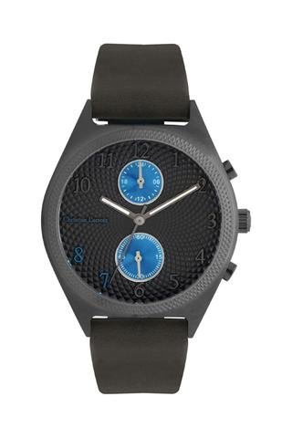 Reloj de cuarzo de piel - Negro - Christian Lacroix