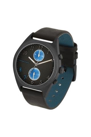 Reloj de cuarzo de piel - Negro - Christian Lacroix