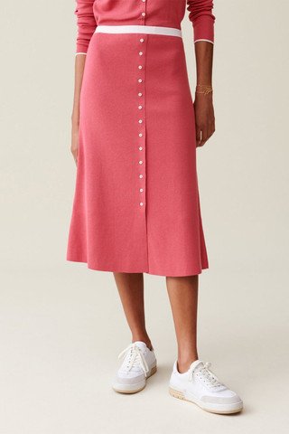 Jupe Midi Ann Harvey Rose Femme Taille 20 à Perles